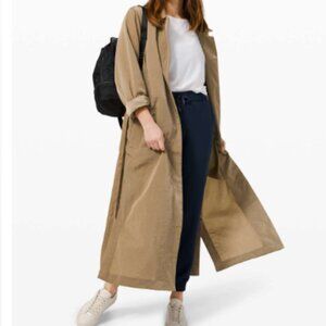 Lululemon Always Effortless Lightweight Trench Coat Size 10